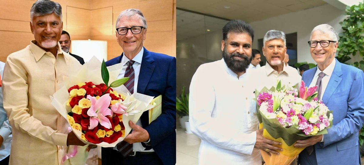 Bill Gates Visits Amaravati Secretariat